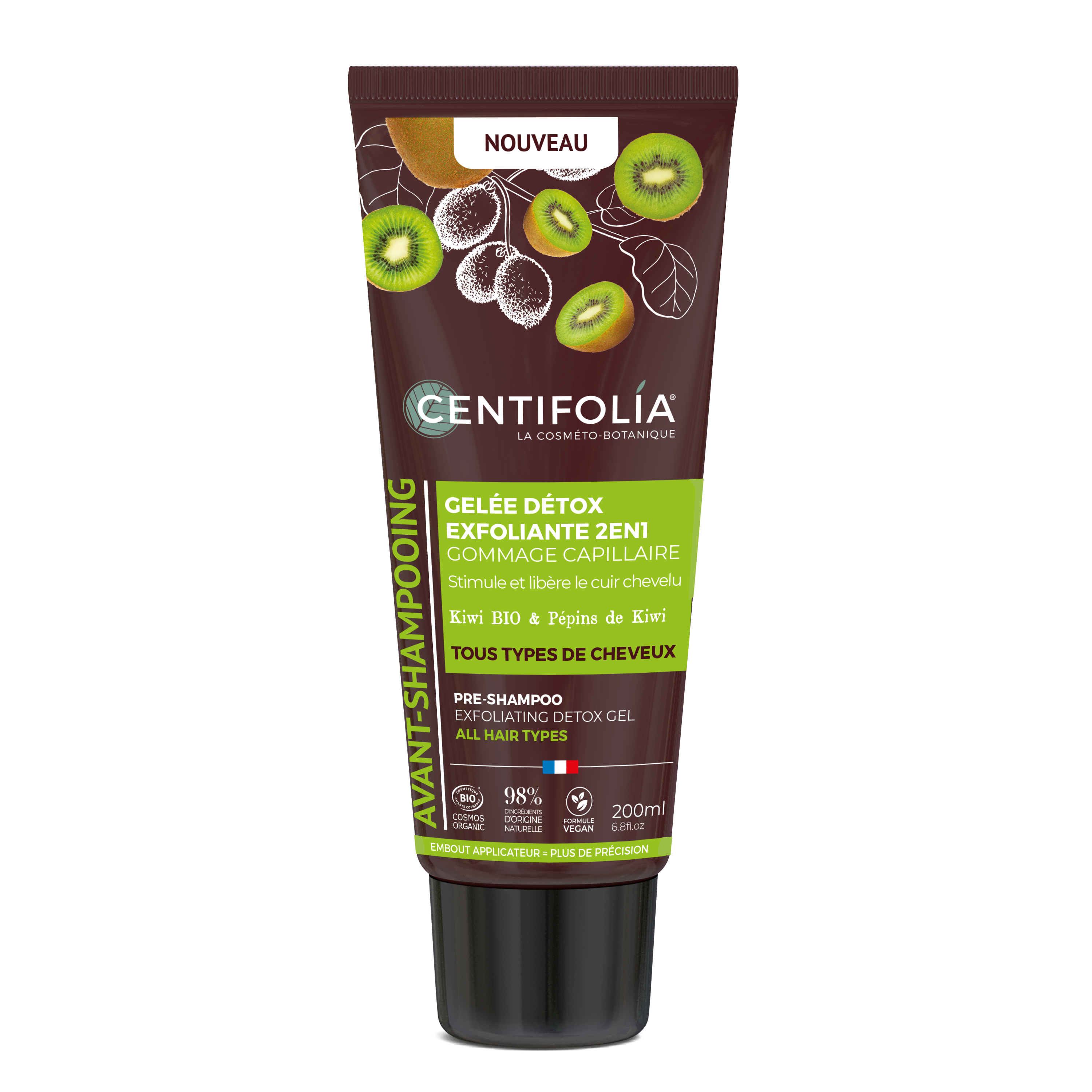 Avant-shamp gelée detox exfoliante 200ml bio