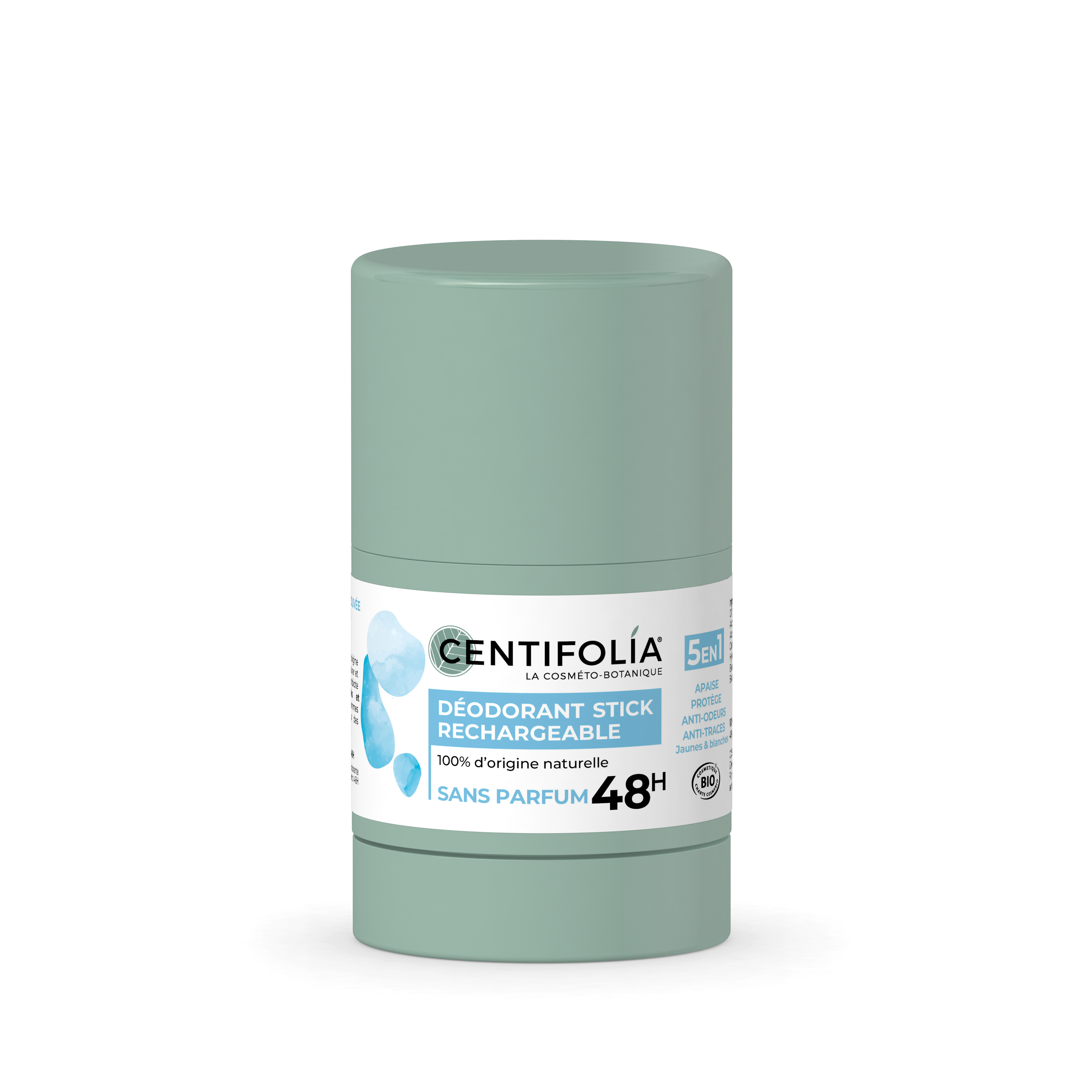 Déodorant BIO CENTIFOLIA 48h - aux prebiotiques - sans Parfum