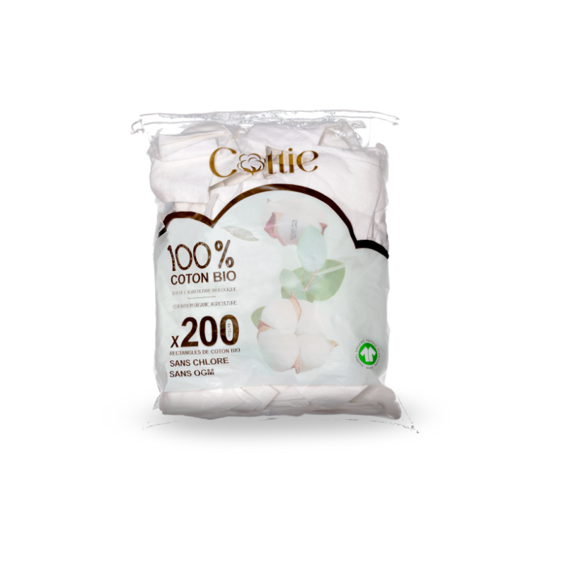 Coton BIO pour la toilette de bébé et maman COTTIE