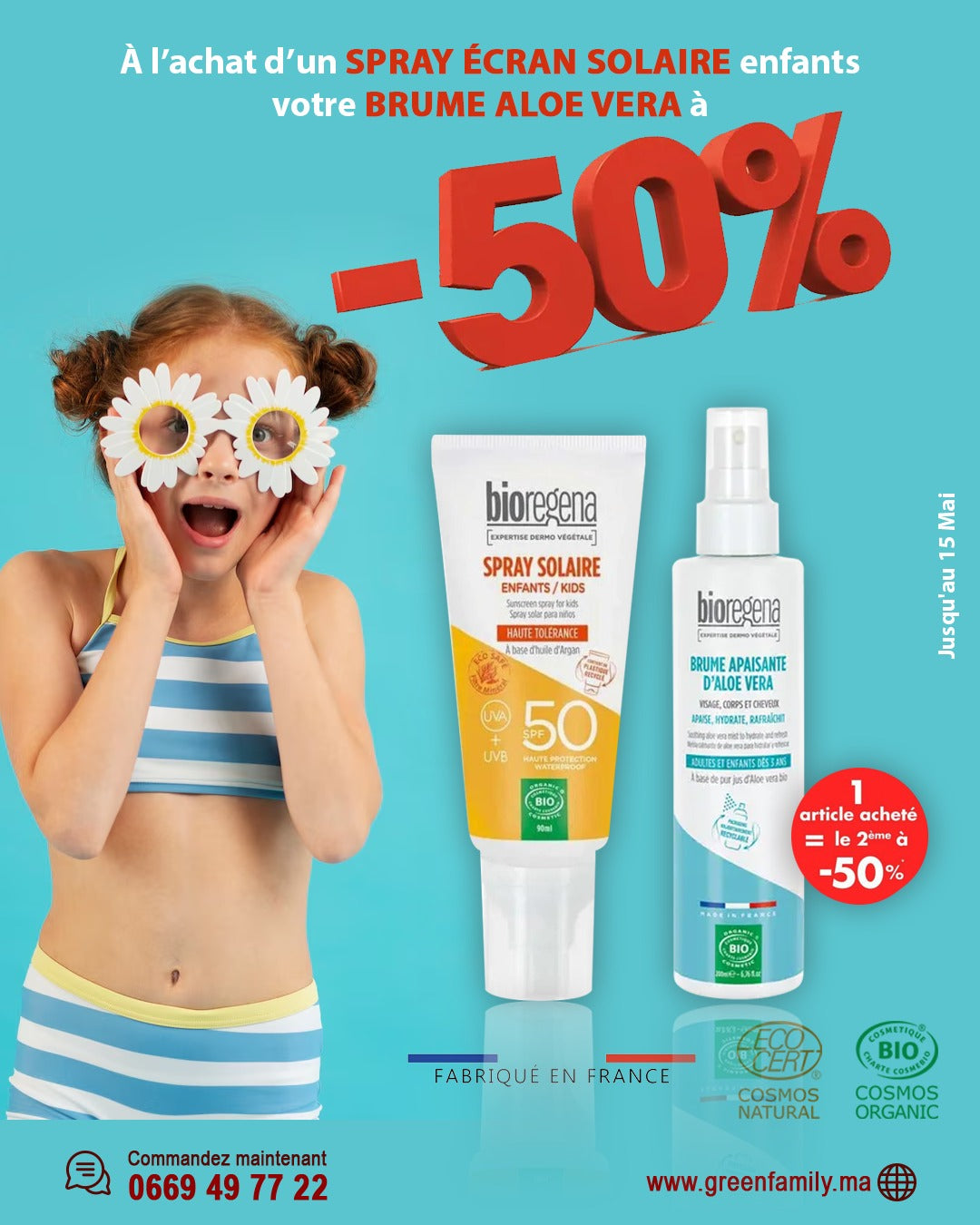 OFFRE SPÉCIALE ÉCRAN TOTAL ENFANTS SPF50 & BRUME APAISANTE