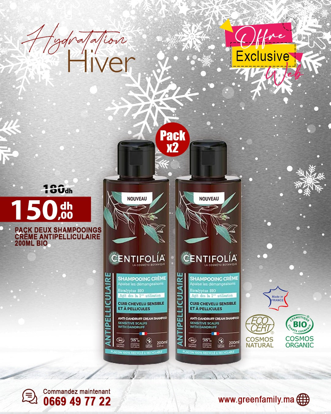 ❄️ Hydratation Hiver – Cuir chevelu sensible ❄️
Le froid fragilise le cuir chevelu…