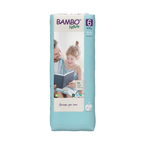BAMBO NATURE couche bébé 16+kg (taille 6)