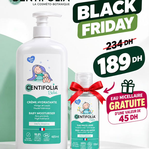 OFFRE BLACK FRIDAY CREME HYDRATANTE BEBE 485ML = EAU MICELLAIRE GRATUITE