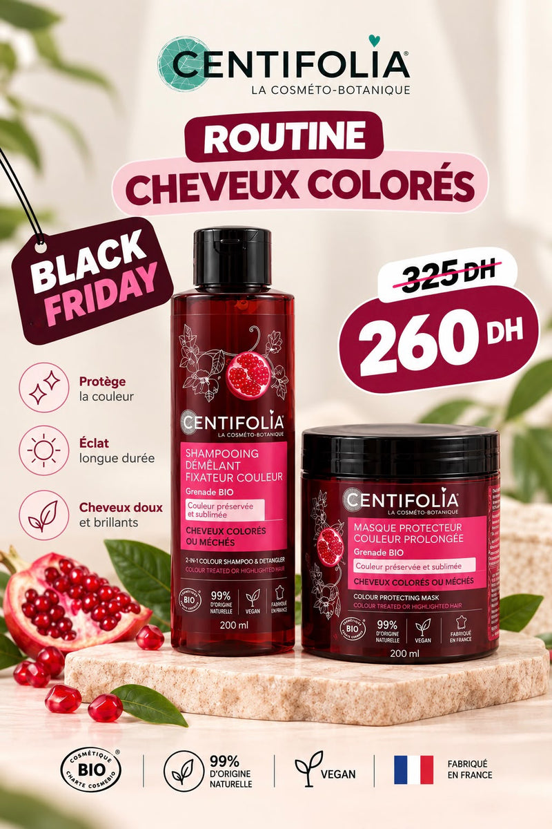 BLACK FRIDAY CENTIFOLIA – ROUTINE CHEVEUX COLORÉS
