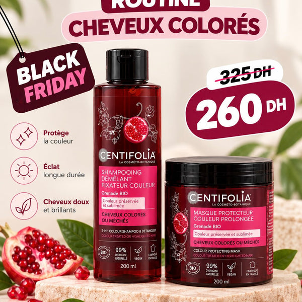 BLACK FRIDAY CENTIFOLIA – ROUTINE CHEVEUX COLORÉS
