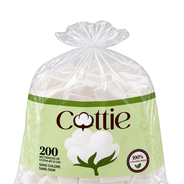 Coton BIO pour la toilette de bébé et maman COTTIE