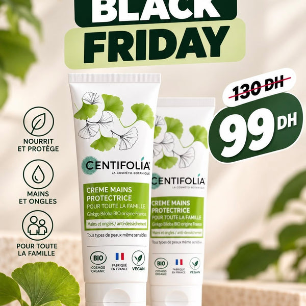 BLACK FRIDAY CENTIFOLIA –  X2 CRÈME MAINS PROTECTRICE  GINKGO BILOBA BIO