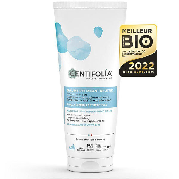 BAUME RELIPIDANT AUX PREBIOTIQUES 200ml, Nourrit, répare et aide à réduire les démangeaisons