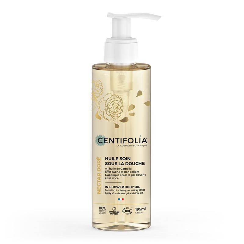 Huile soin sous la douche nectar doré 200ml bio