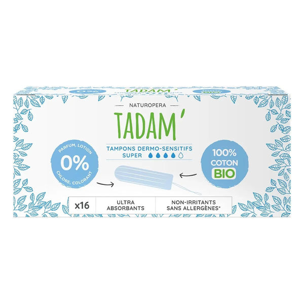 Tampons Bio Super 4gttes - 16 unités