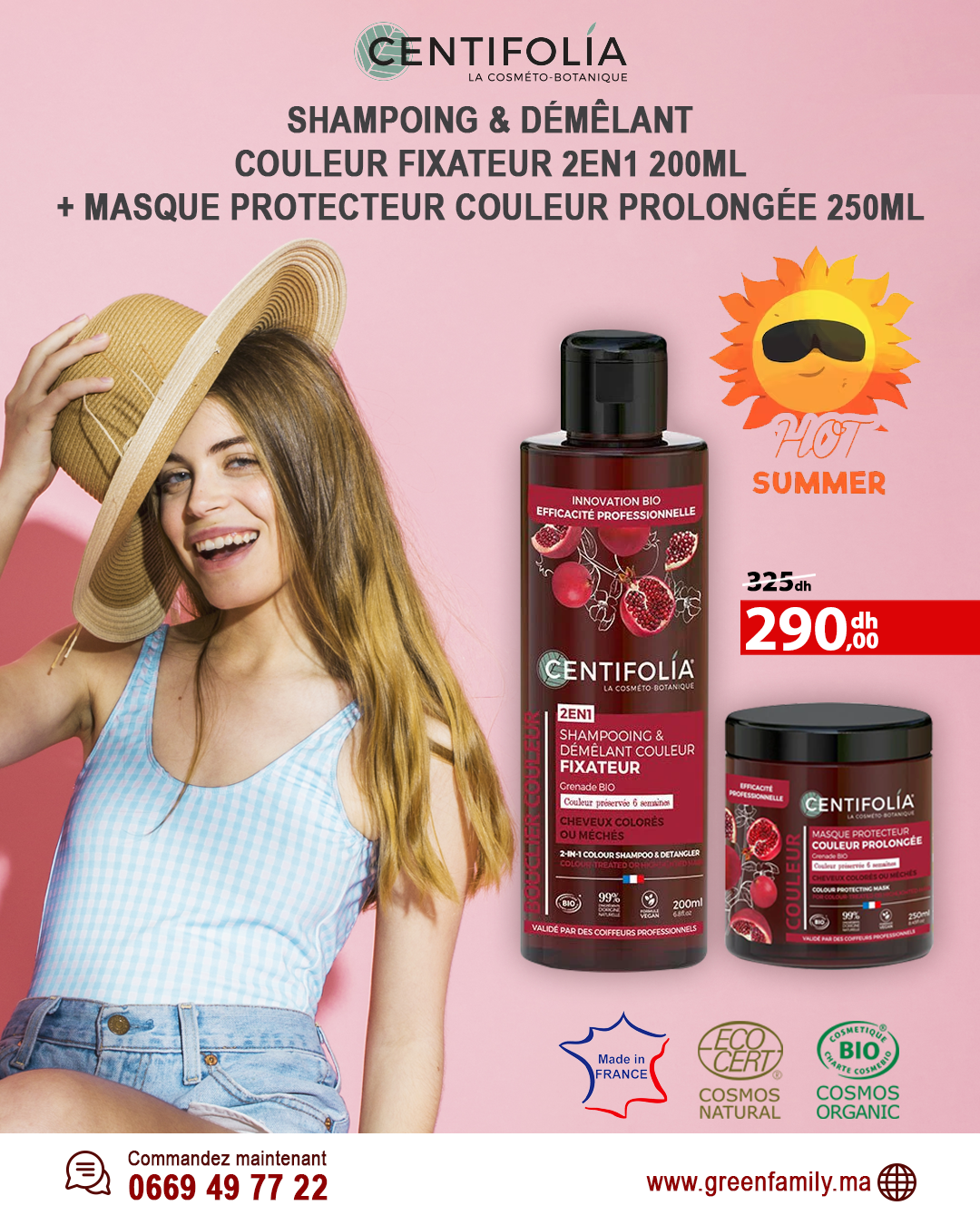 Shampoing & Démêlant Couleur Fixateur 2en1 – 200ml