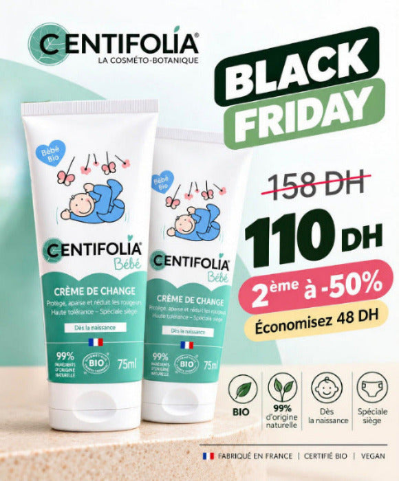 OFFRE BLACK FRIDAY CENTIFOLIA X2 CREME DE CHANGE BÉBÉ BIO