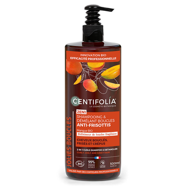 Shampoing & démêlant boucles Anti-frisottis 2en1  500ML