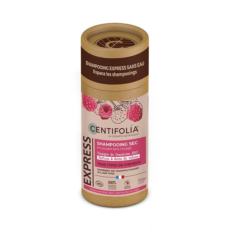Shampoing sec en poudre framboise