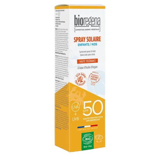 Ecran solaire FLUIDE en spray  SPF50 90ml visage et corps - ENFANT Dés 3 ans